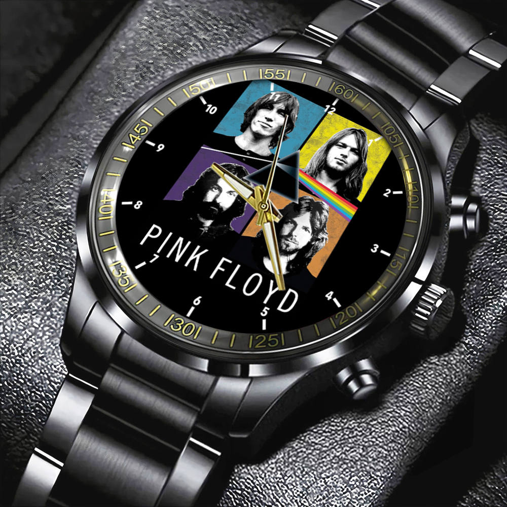Pink Floyd Black Stainless Steel Watch HOATT4663