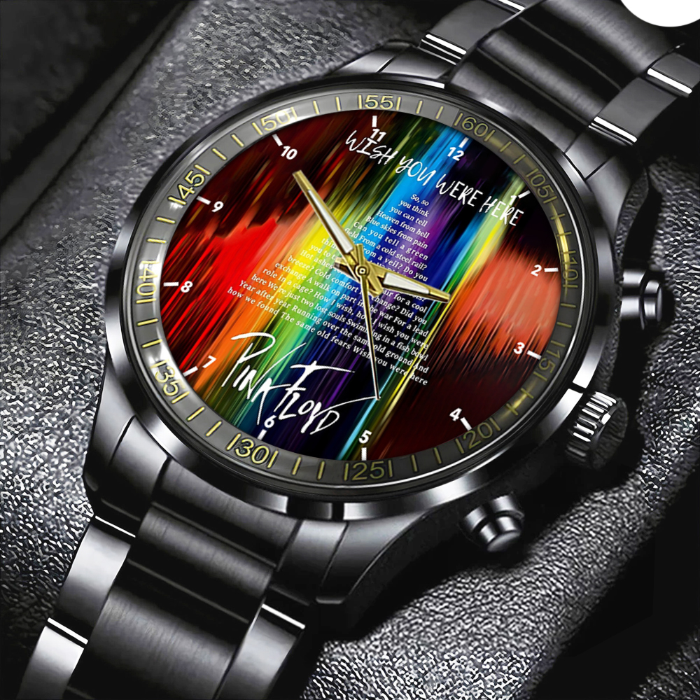 Pink Floyd Black Stainless Steel Watch HOATT4849