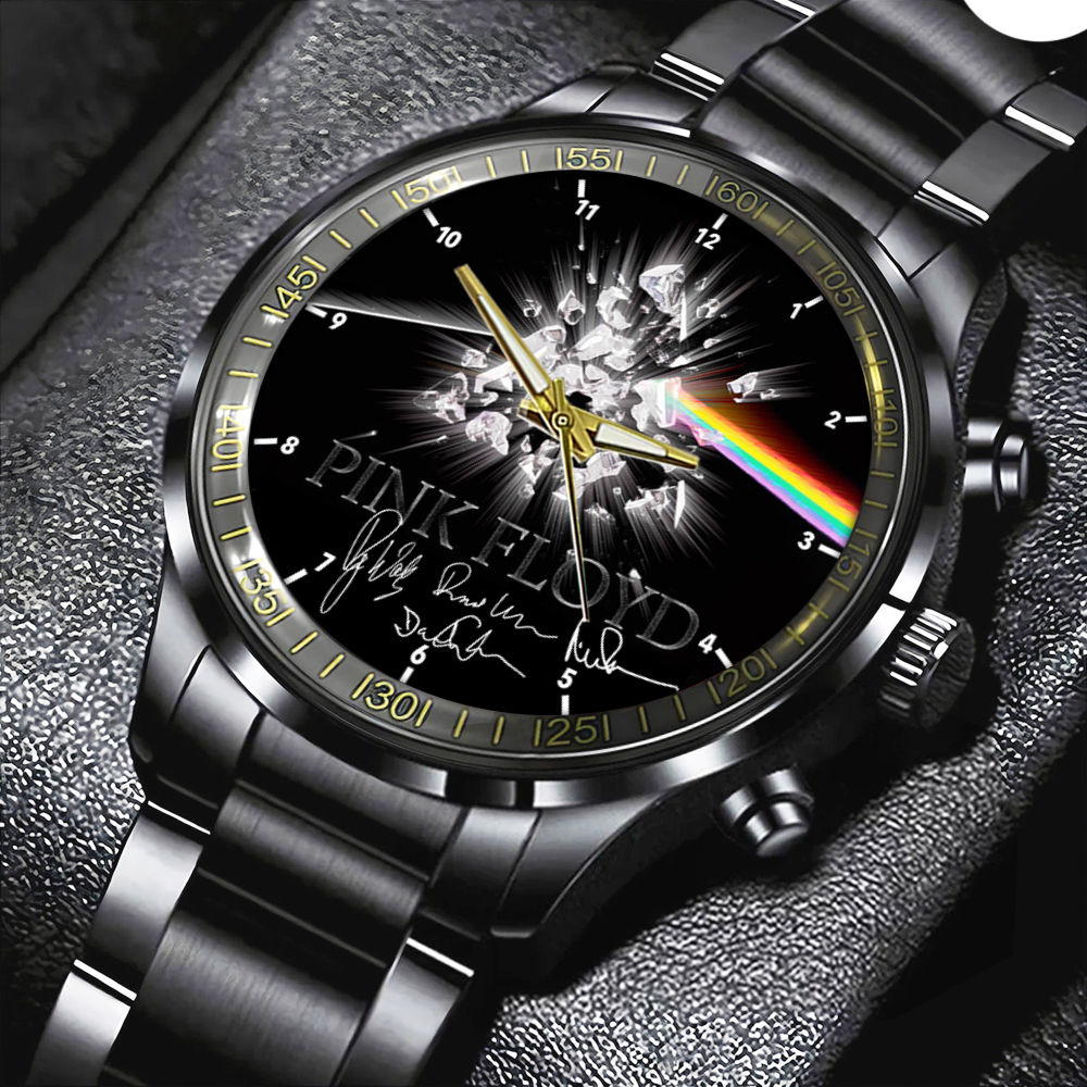Pink Floyd Black Stainless Steel Watch HOATT4851