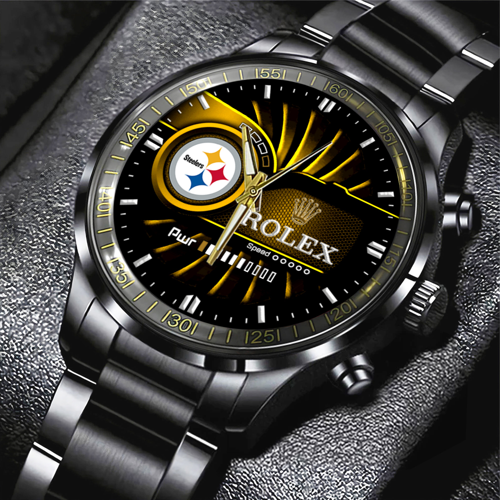Pittsburgh Steelers x Rolex Black Stainless Steel Watch MAITM8510