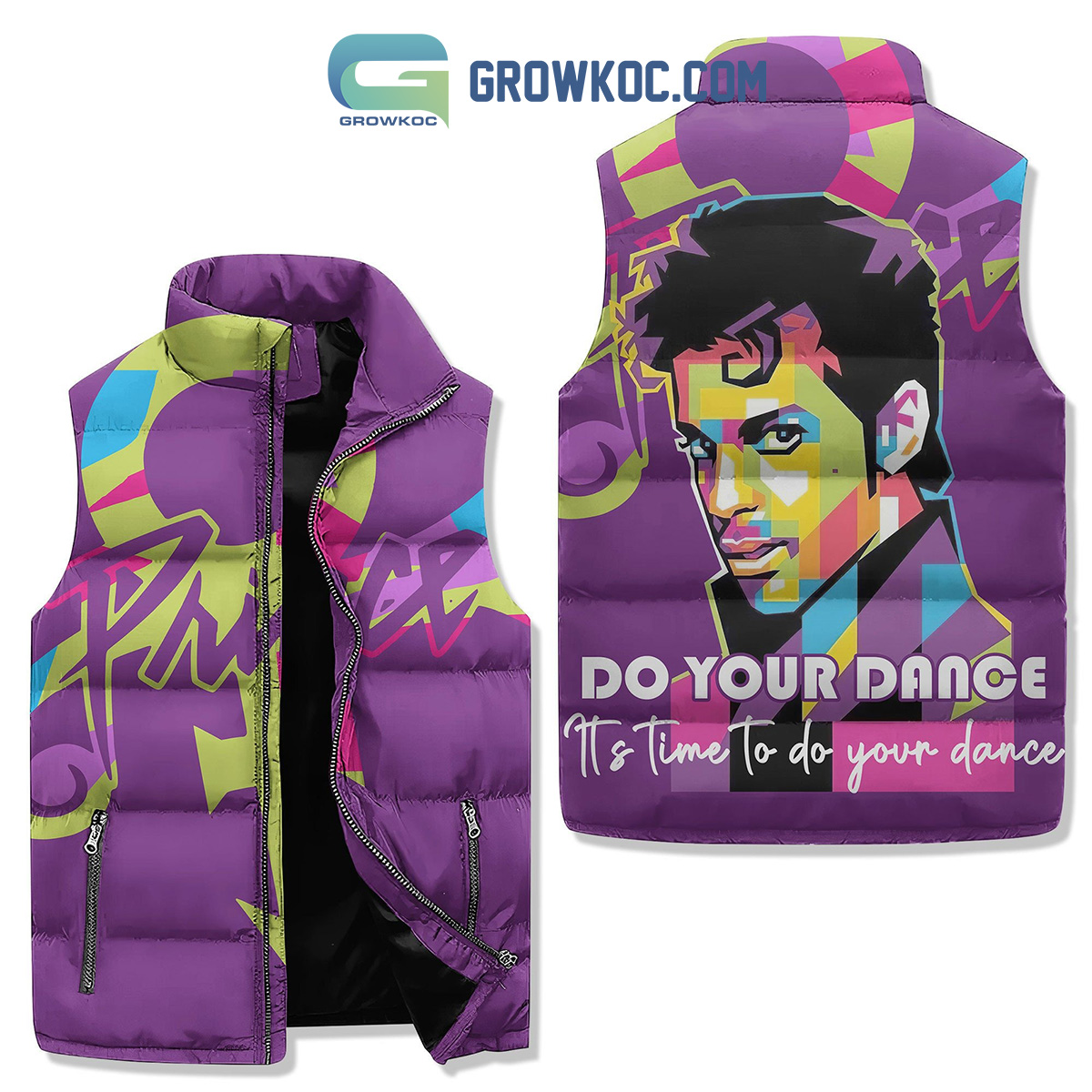 Prince Do Your Dance Sleeveless Puffer Jacket2B1 07dVQ