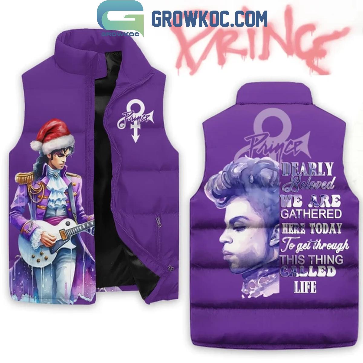 Prince We Are Gathered Here Today 2024 Christmas Sleeveless Puffer Jacket 1 U9y1p
