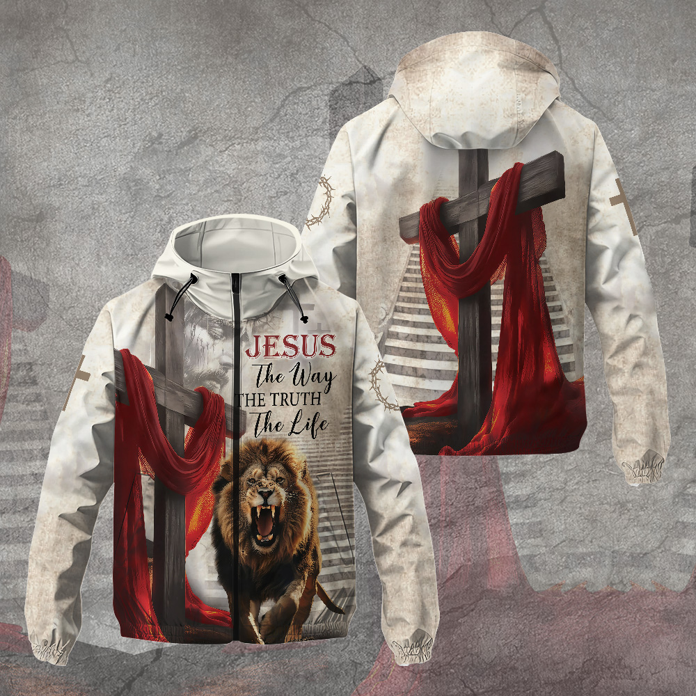 Resurrection Lion of Judah Christian Windbreaker Jacket TANTN16186