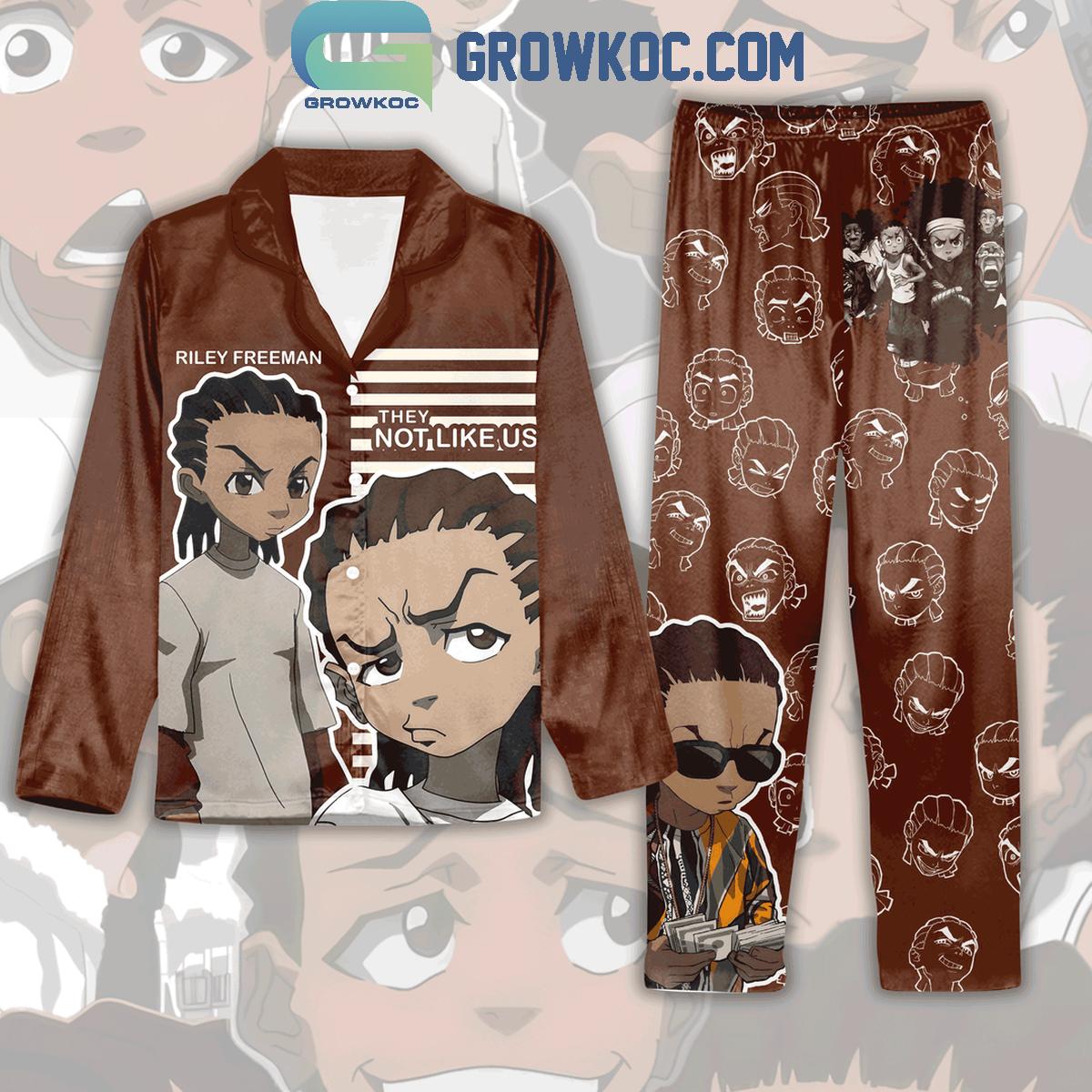 Riley Freeman They Not Like Us Polyester Pajamas Set 1 o3cyC