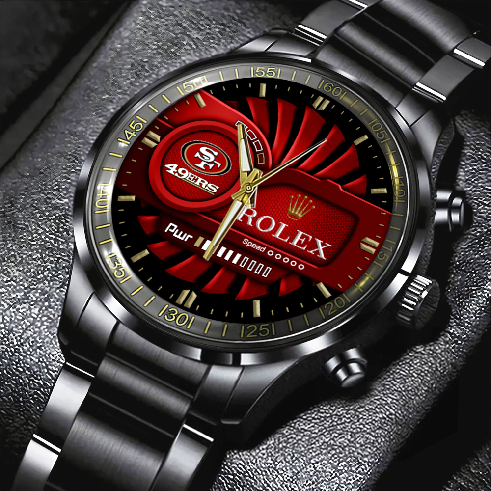 San Francisco 49ers x Rolex Black Stainless Steel Watch MAITM7425