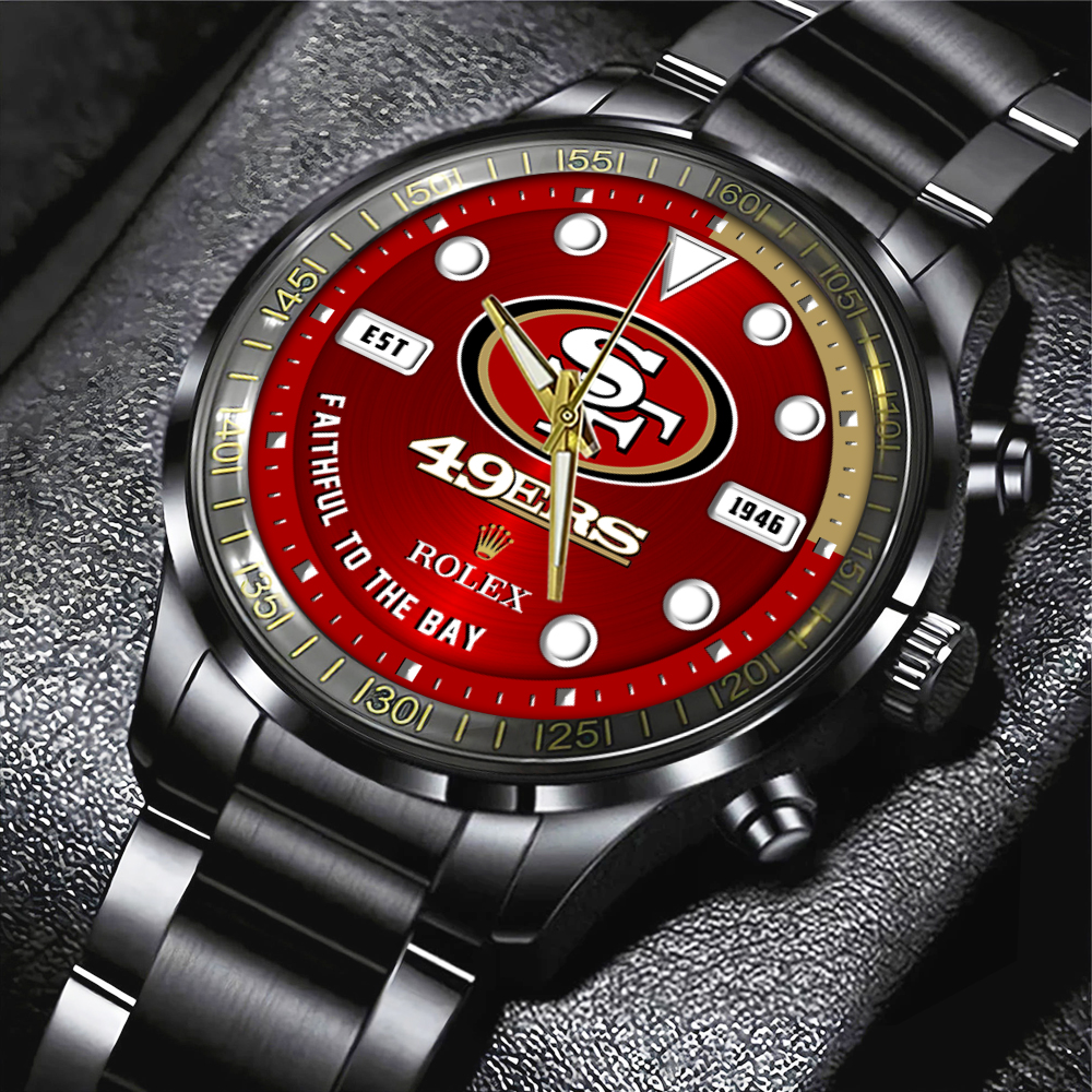 San Francisco 49ers x Rolex Black Stainless Steel Watch MAITM7433 Linh