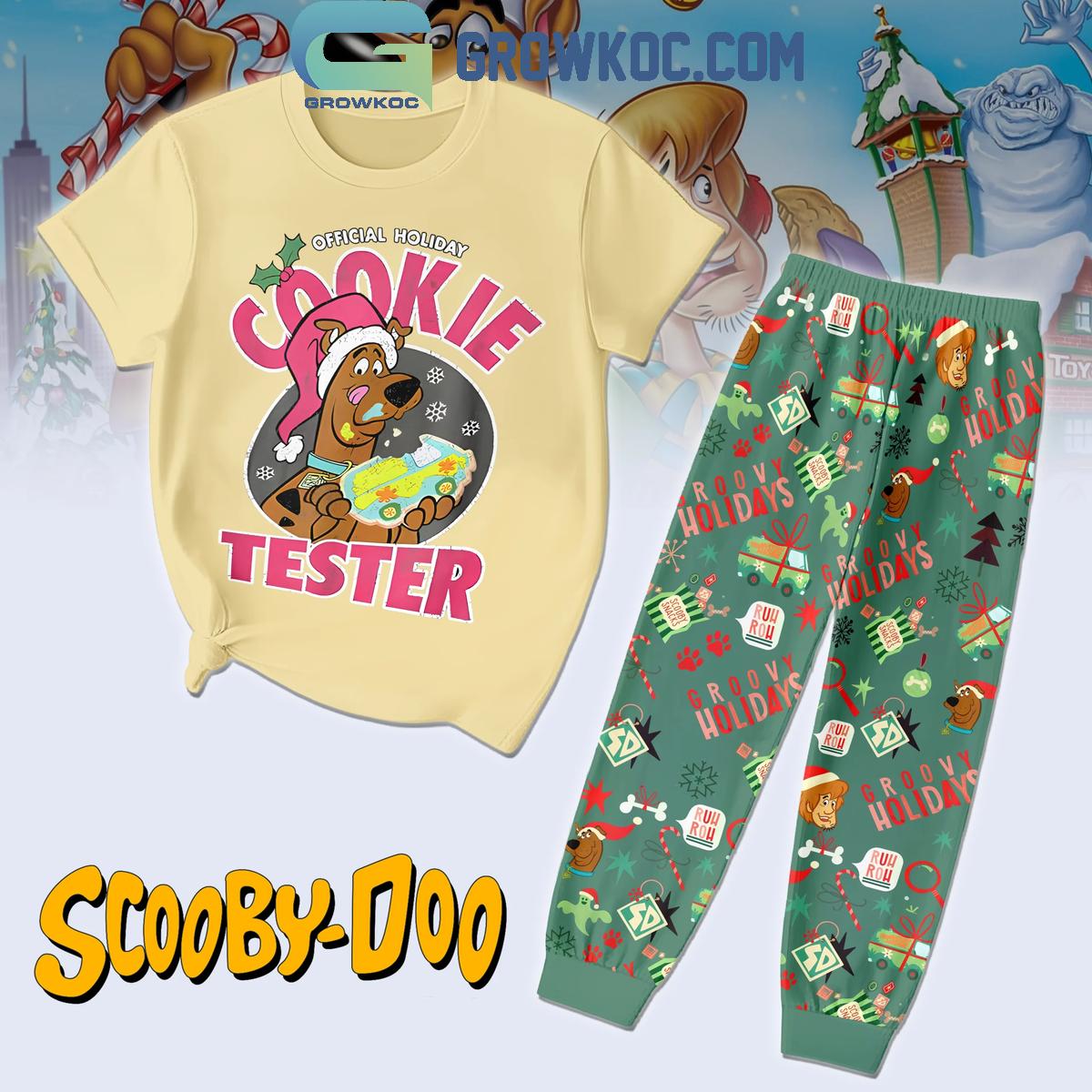 Scooby Doo Christmas Groovy Holidays Fleece Pajamas Set 1 6Mmf2