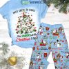 Snoopy At The Christmas Party Happy Holiday Fleece Pajamas Set2B1 kx4fH