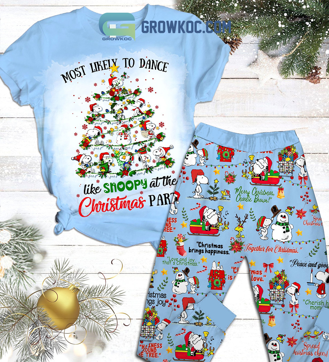 Snoopy At The Christmas Party Happy Holiday Fleece Pajamas Set2B1 kx4fH Snoopy At The Christmas Party Happy Holiday Fleece Pajamas Set2B1 kx4fH