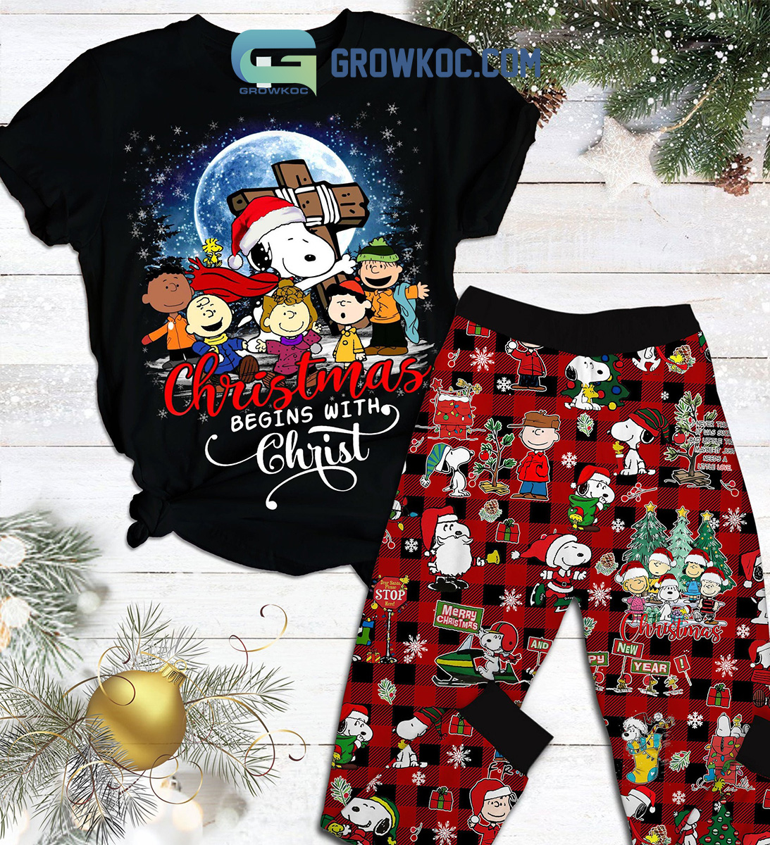Snoopy Peanuts Christmas Begins With Christ Pajamas Set2B1 oVwpu Snoopy Peanuts Christmas Begins With Christ Pajamas Set2B1 oVwpu