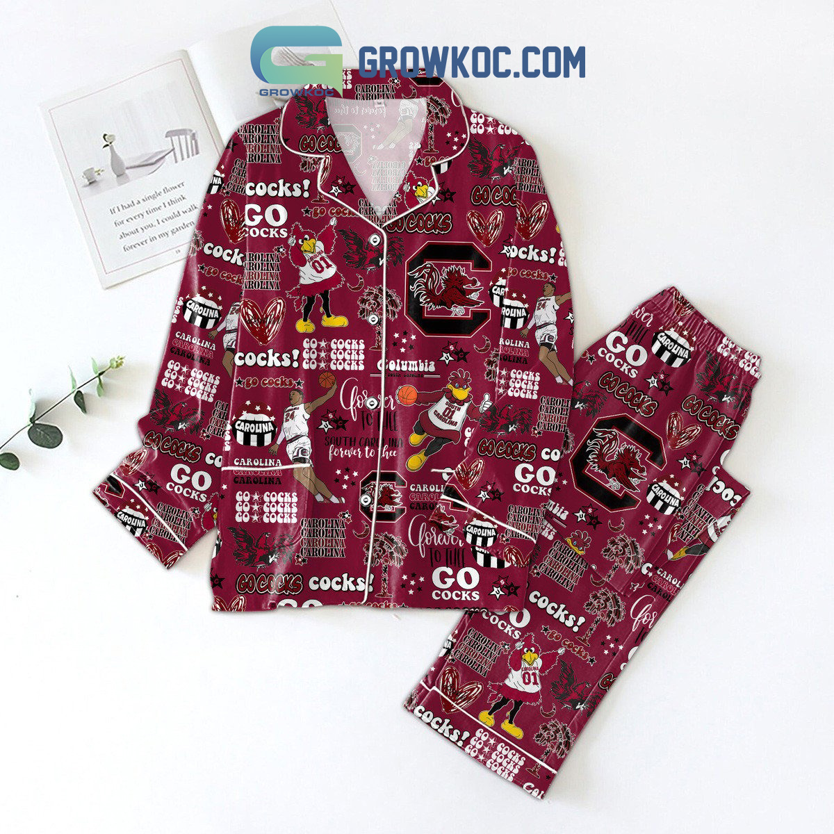 South Carolina Gamecocks Forever Polyester Pajamas Set2B1 h4Ym8