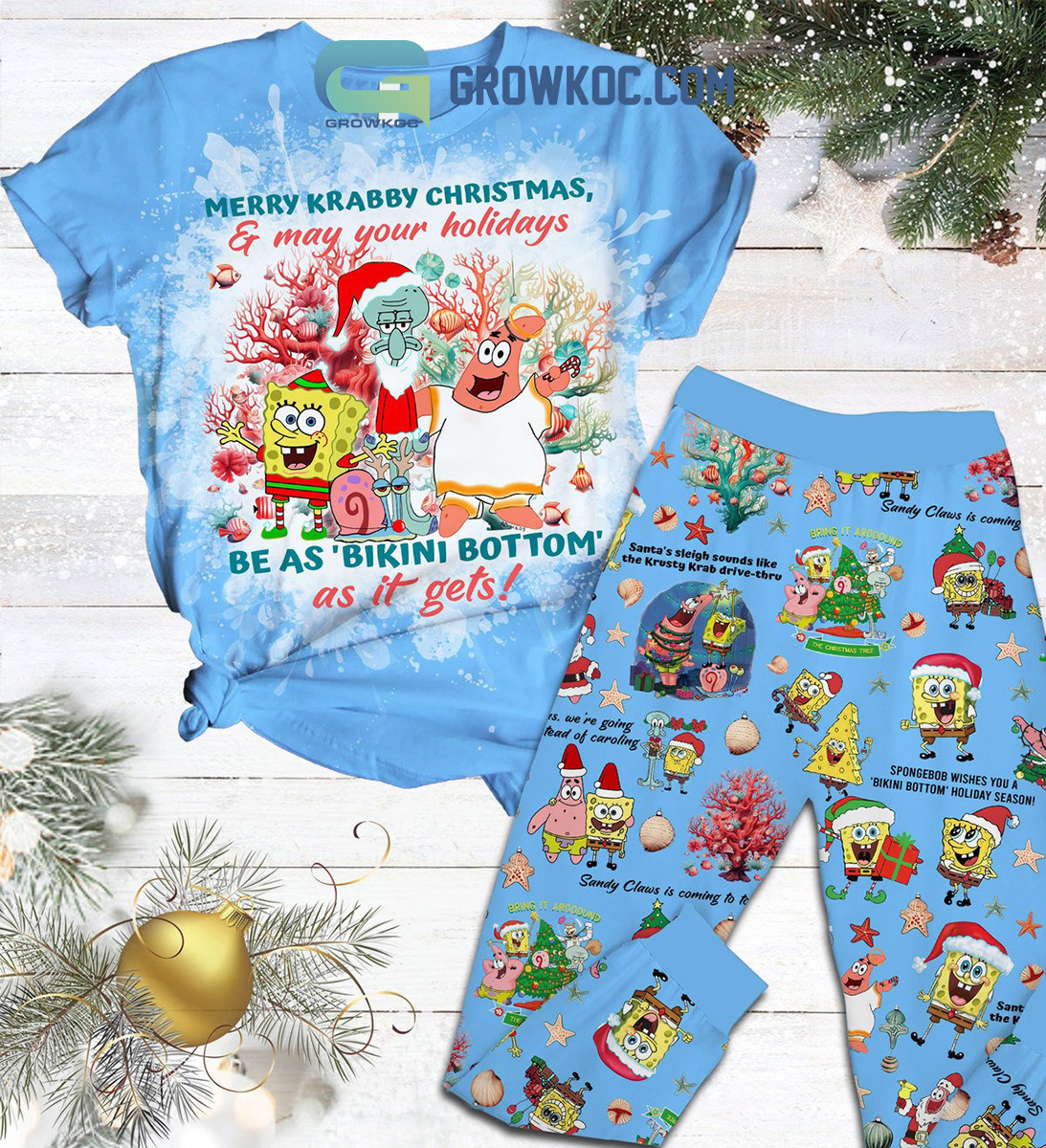 Spongebob Wishes You A Bikini Bottom Holiday Season Fleece Pajamas Set2B1 CzZk7 Spongebob Wishes You A Bikini Bottom Holiday Season Fleece Pajamas Set2B1 CzZk7
