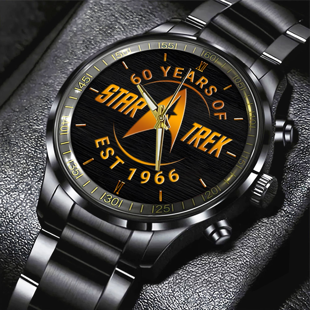 Star Trek 60th anniversary Black Stainless Steel Watch HOATT12542