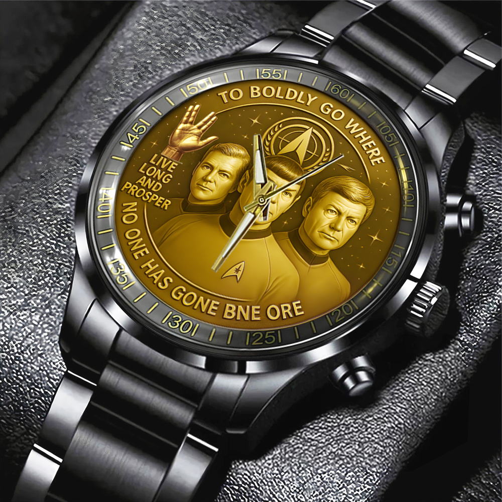 Star Trek Black Stainless Steel Watch TANTN15697 mk1