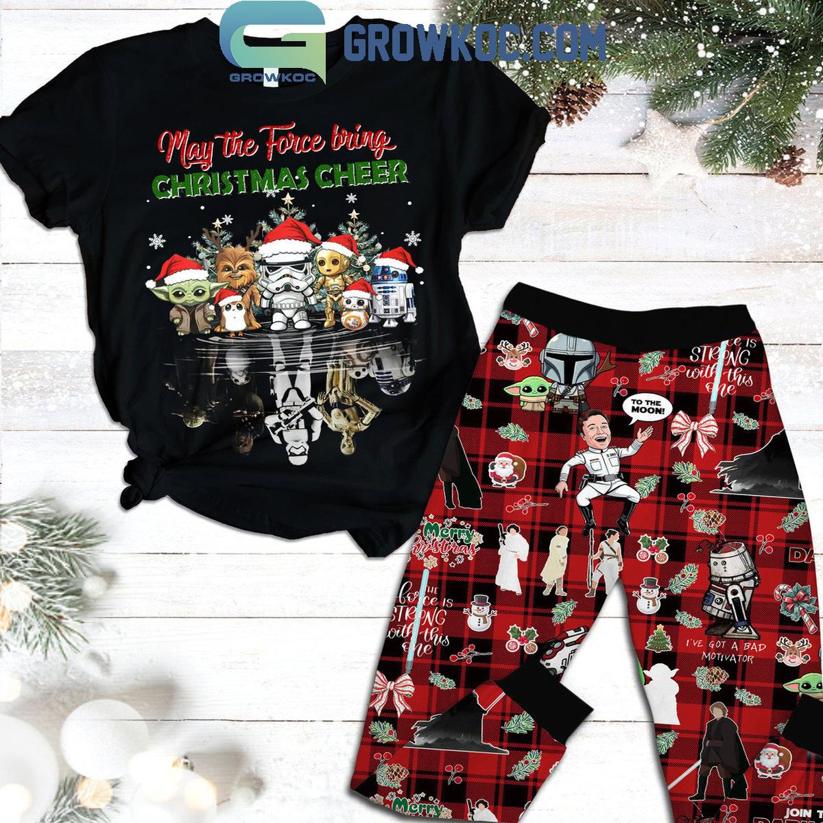 Star Wars May The Force Bring Christmas Cheer 2024 Fleece Pajamas Set 1 5dgi1