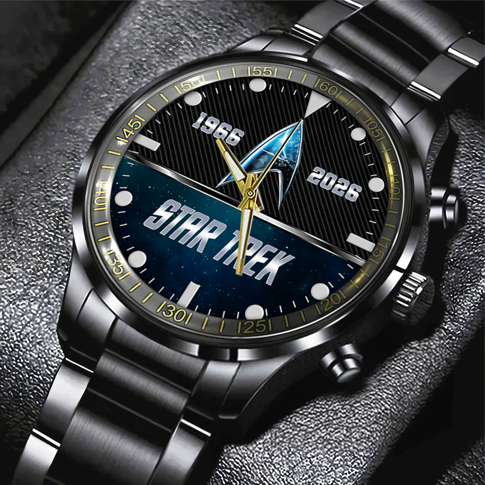 Star Trek Black Stainless Steel Watch HOATT11763 1
