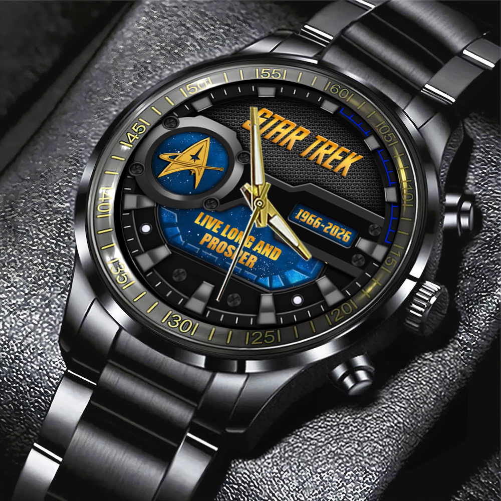 Star Trek Black Stainless Steel Watch E28093 HOATT12186 1