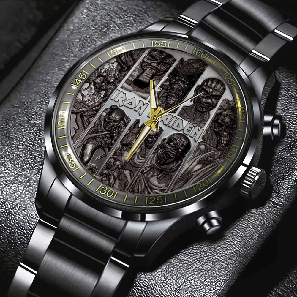TANTN12257 Black Stainless Steel Watch Iron Maiden 01