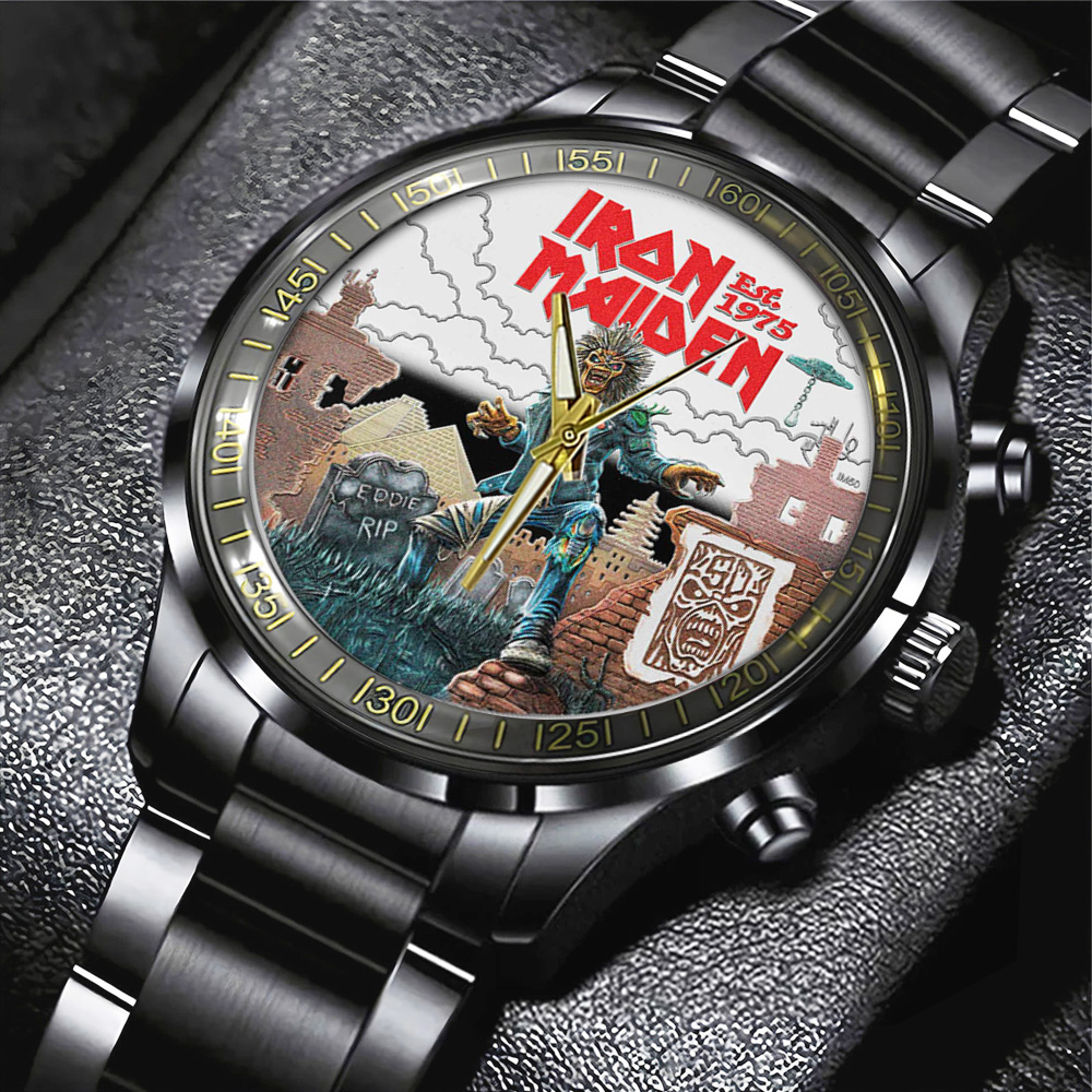 TANTN14336 Black Stainless Steel Watch Iron Maiden 01