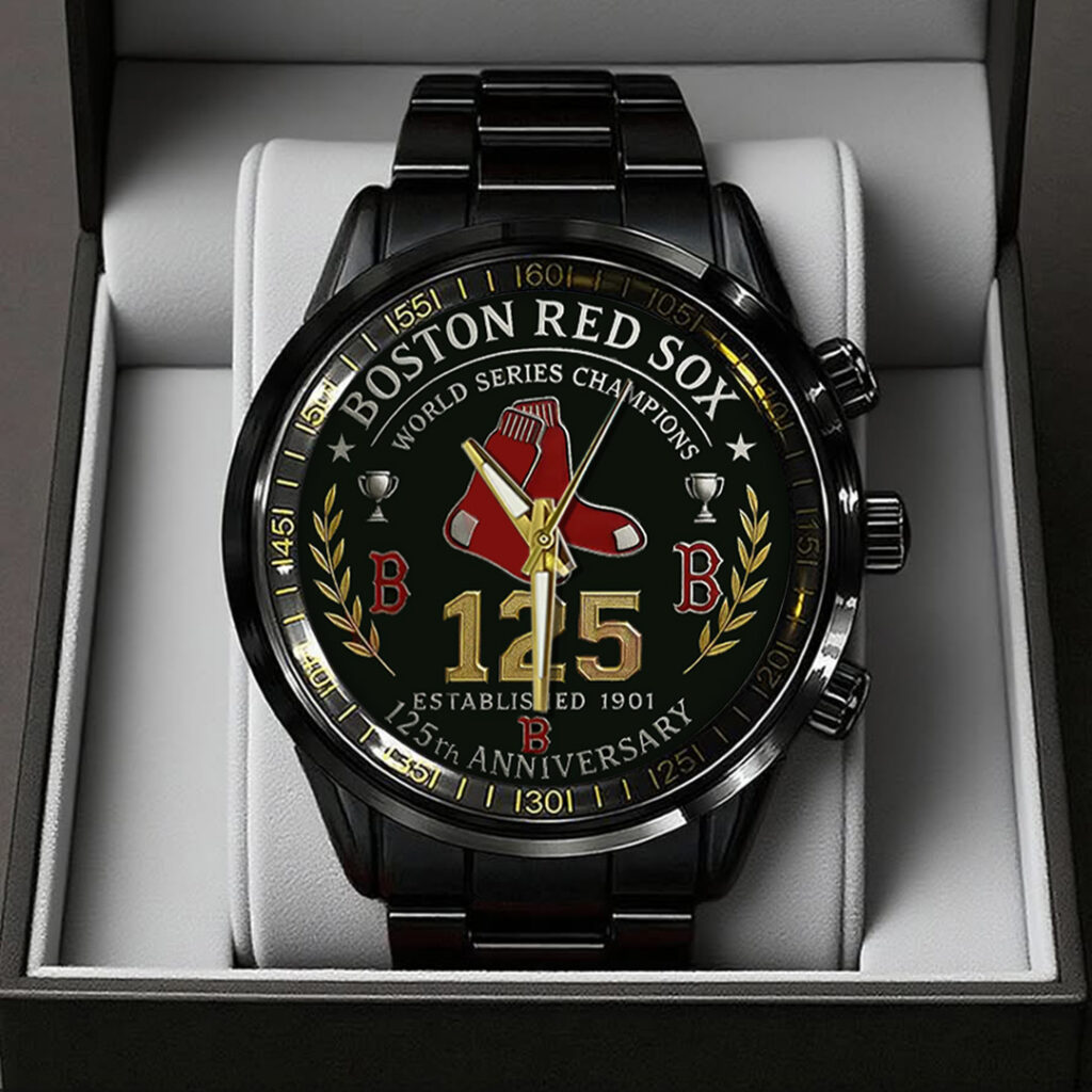 TANTN16070 Black Stainless Steel Watch Boston Red Sox 125th Anniversary 2026 01 1024x1024 1