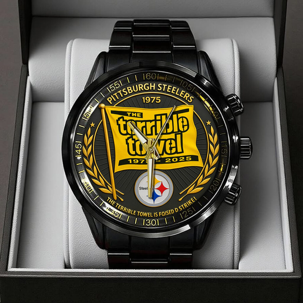 TANTN16137 Black Stainless Steel Watch Pittsburgh Steelers 01 1024x1024 1