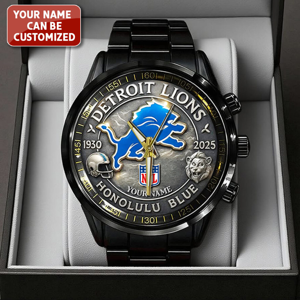 TANTN16208 Black Stainless Steel Watch Detroit Lions 01 1024x1024 1