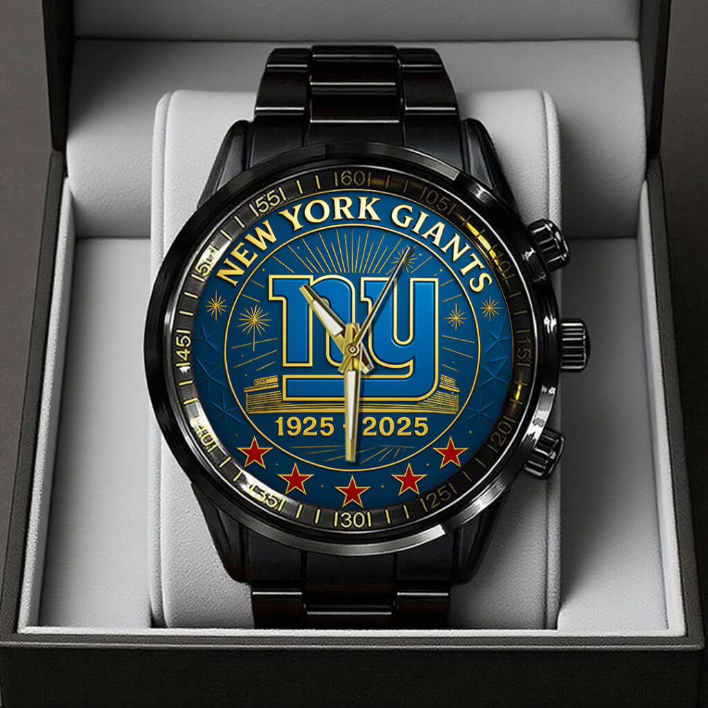 TANTN17179 Black Stainless Steel Watch New York Giants 01 1024x1024 1