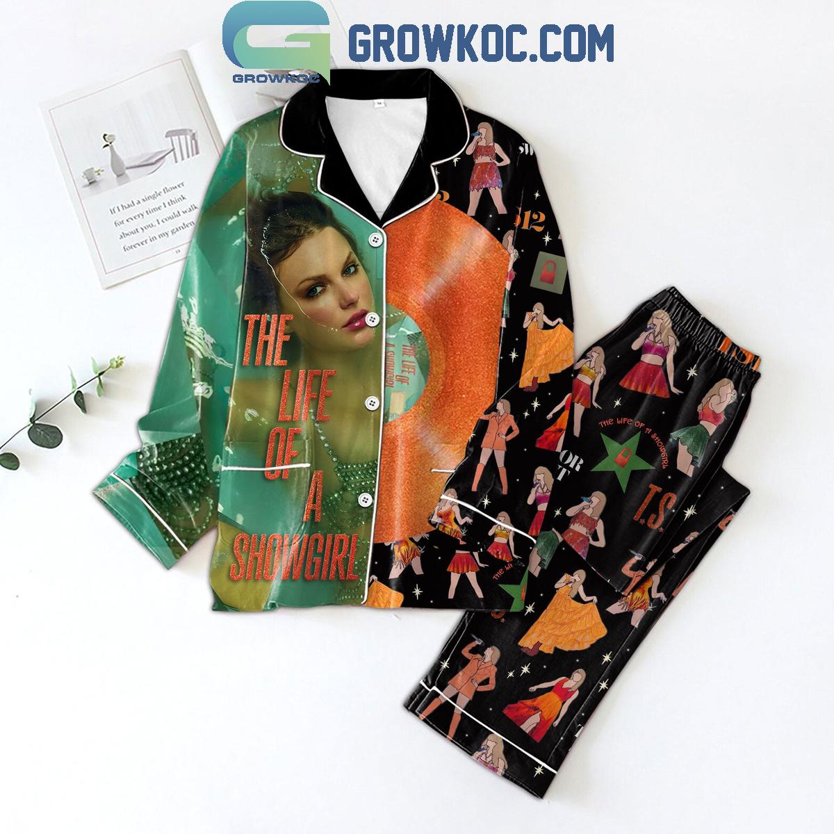 Taylor Swift Album 12th The Life Of A Showgirl Pajamas Set 1 fBfzG