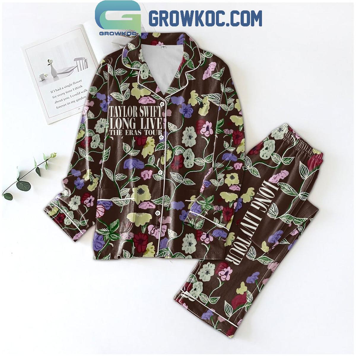 Taylor Swift Long Live The Eras Tour Goodbye Polyester Pajamas Set 1 VGsYG