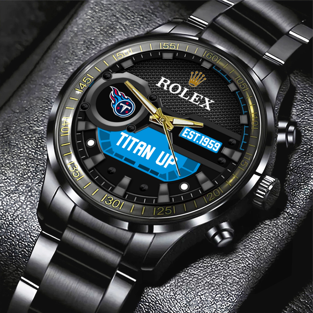 Tennessee Titans Rolex Black Stainless Steel Watch MAITM13223J
