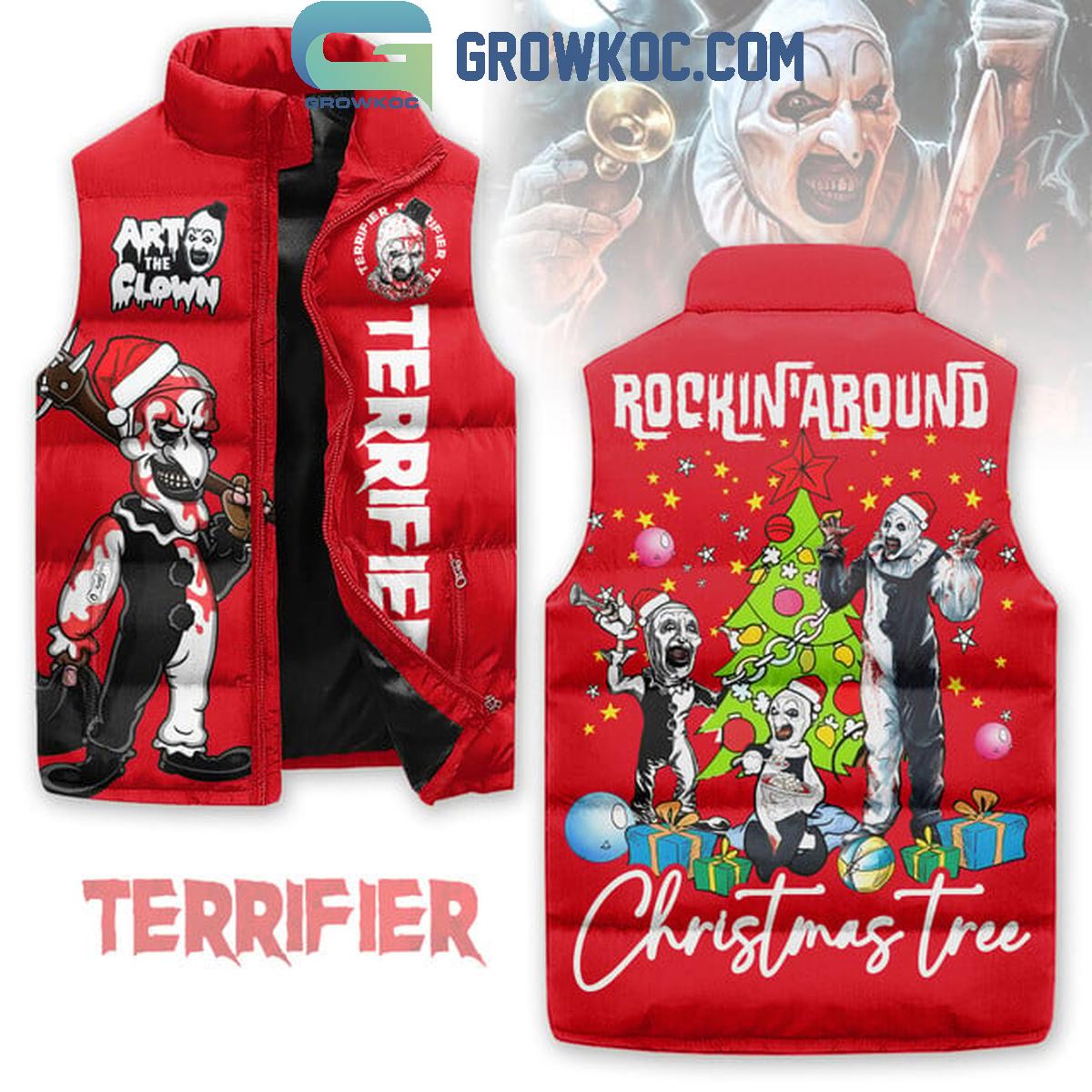 Terrifier Rocking Around Christmas Tree Sleeveless Puffer Jacket 1 80tZr