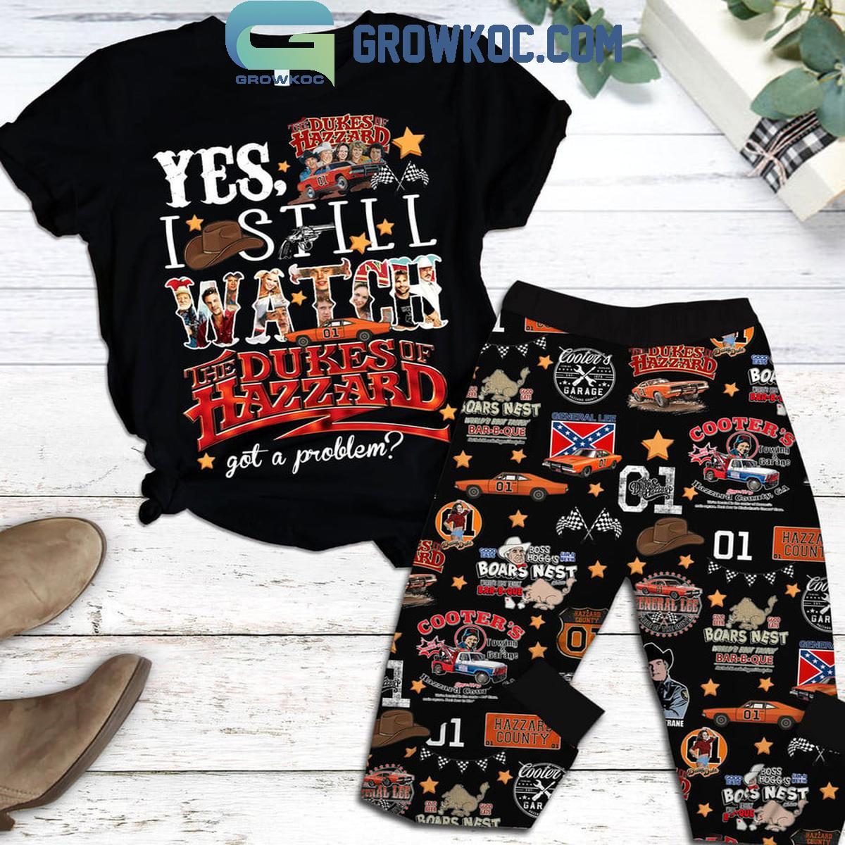 The Dukes Of Hazzard Yes I Still Watch It In Christmas Fleece Pajamas Set 1 SaISs