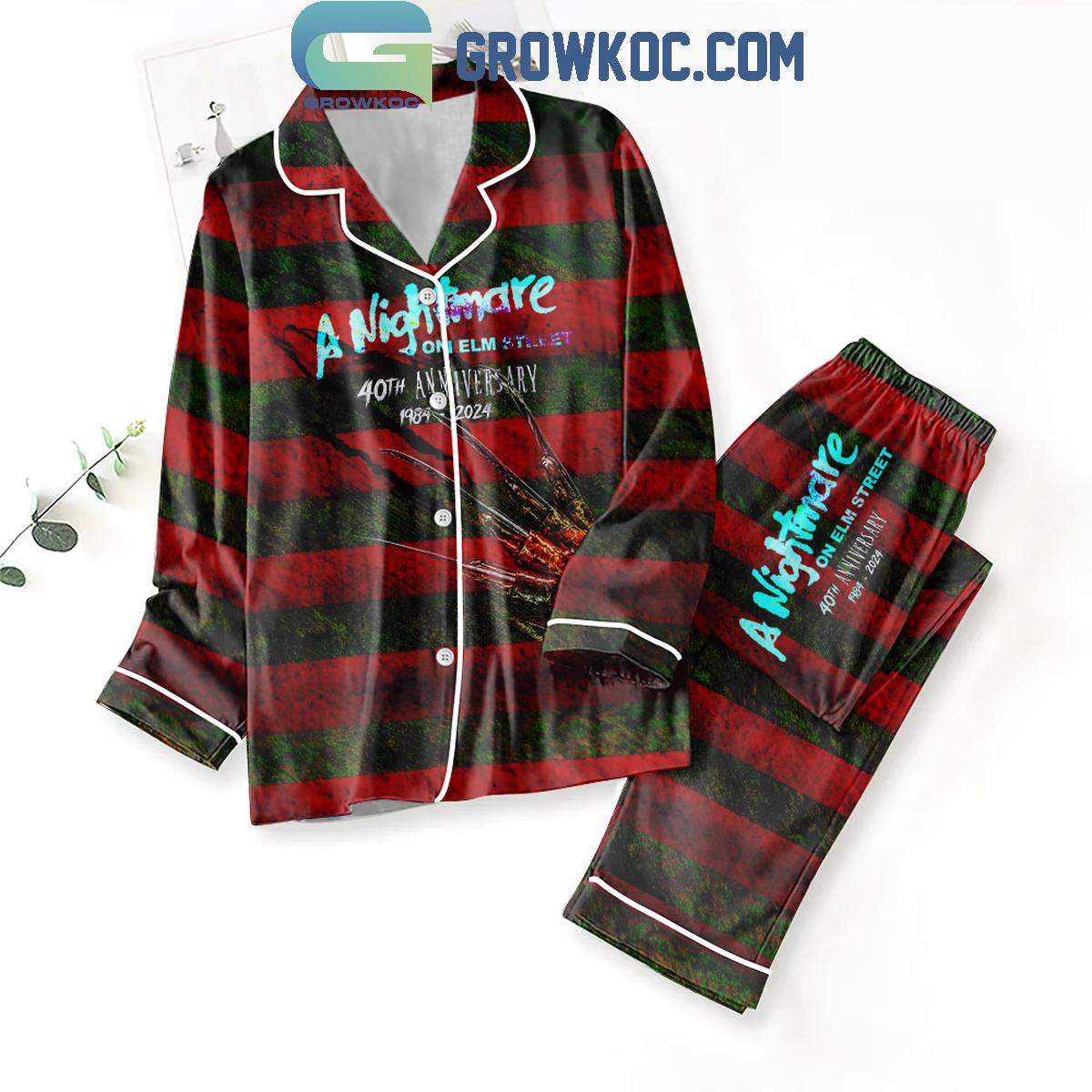 The Nightmare On Elms Street Freddy Krueger Halloween Polyester Pajamas Set 1 F2mrZ