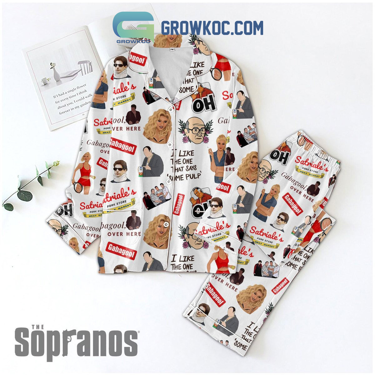 The Sopranos Over Here Fan Polyester Pajamas Set2B1 G6ezO