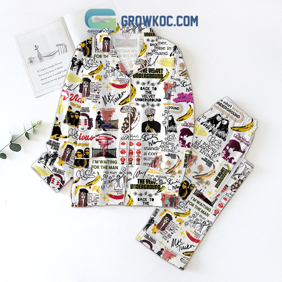 The Velvet Underground Im Waiting For The Man Pajamas Set2B1 484CN