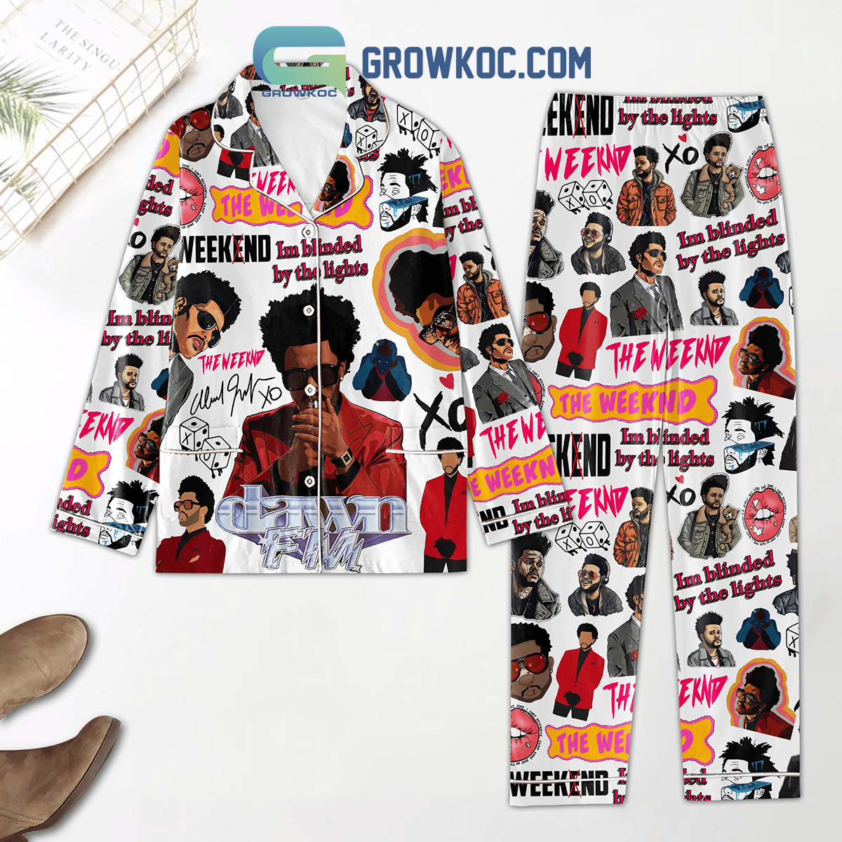 The Weeknd Blinded By The Lights Polyester Pajamas Set2B1 23Ibc