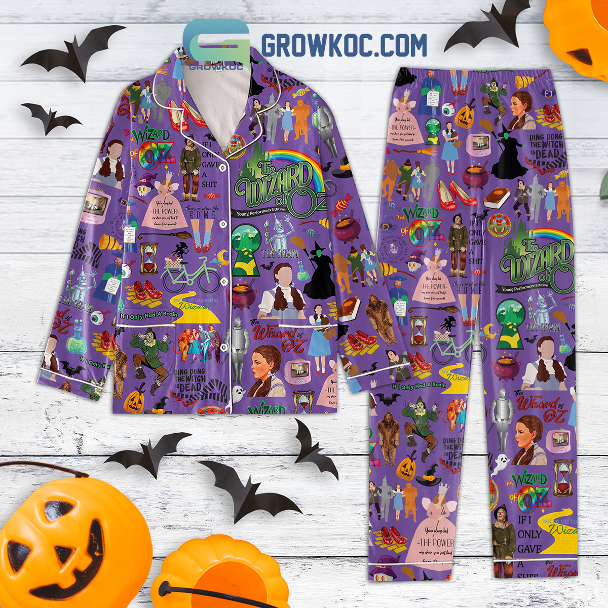 The Wizard Of Oz If I Only Gave A Shit Pajamas Set2B1 TzLCR