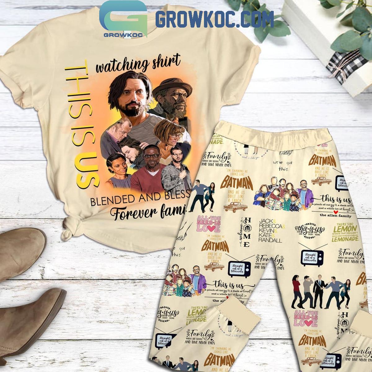 This Is Us All You Need Is Love Fleece Pajamas Set 1 Edvgn