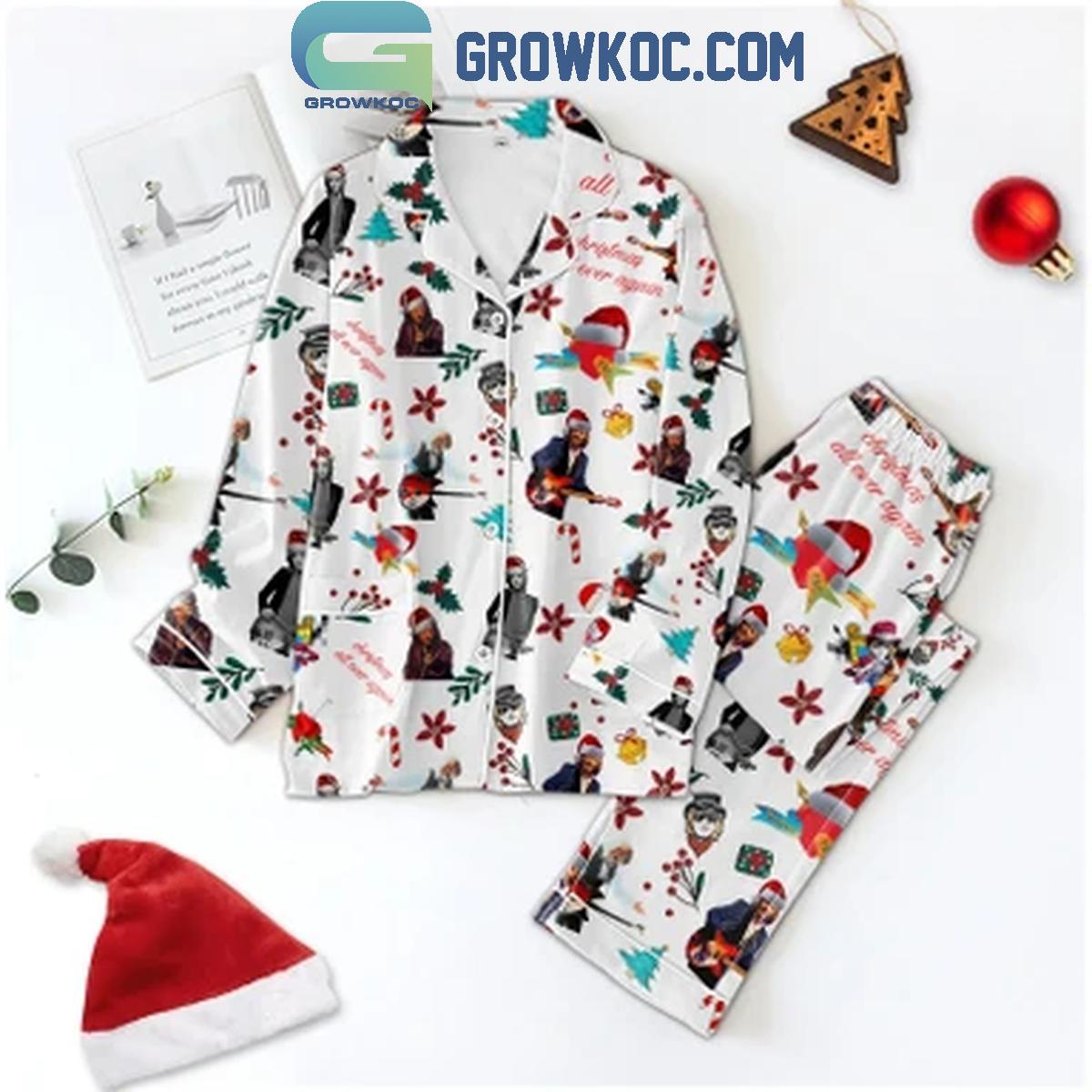 Tom Petty Christmas All Over Again Polyester Pajamas Set 1 o3hho