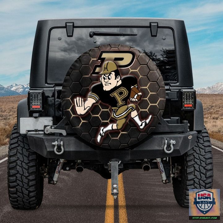 U0psrxfn BDT270522 54xxxPurdue Boilermakers NCAA Mascot Spare Tire Cover