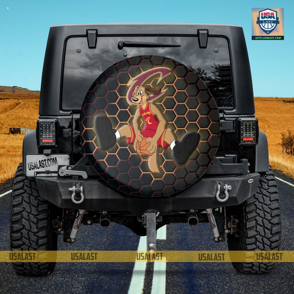 V0EECvGX cleveland cavaliers nba mascot spare tire cover 3 jiU5V