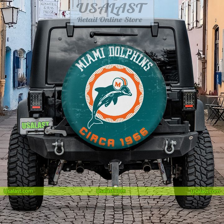 WEizusUR nfl miami dolphins vintage spare tire cover 1 tbN75