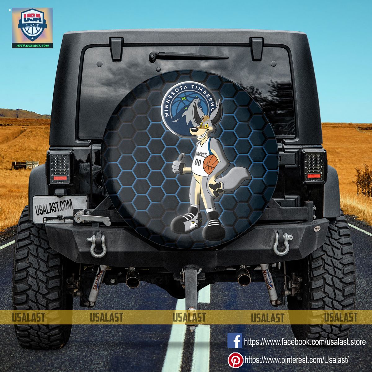 Z9eBDm0e minnesota timberwolves nba mascot spare tire cover 3 XyRRy