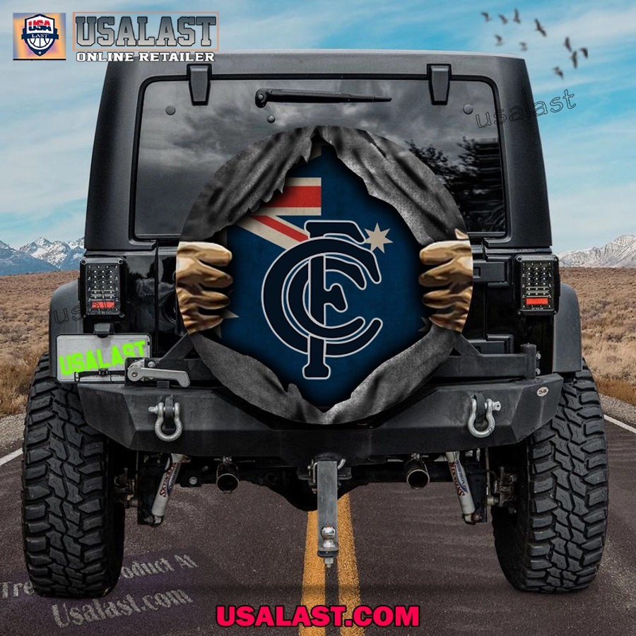 afl carlton fc australia flag spare tire cover 1 8rM9j