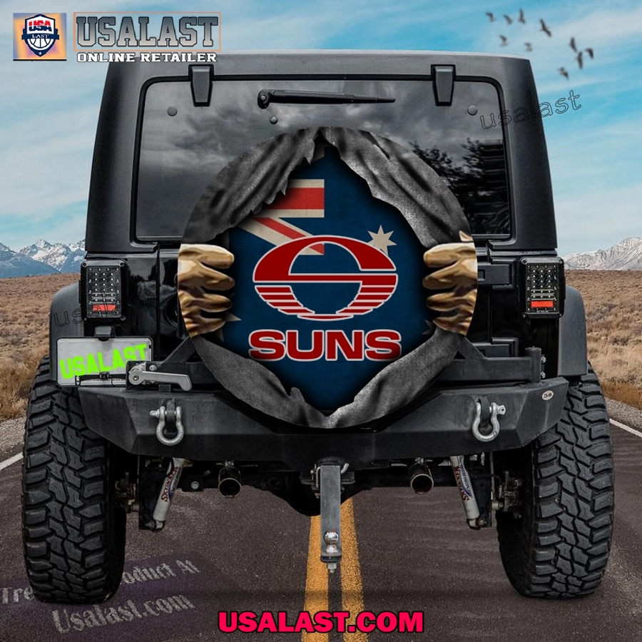 afl gold coast suns fc australia flag spare tire cover 1 kyEjh