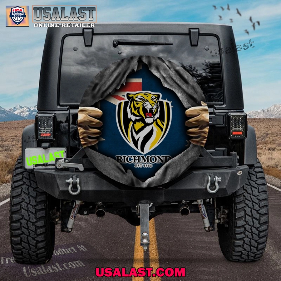 afl richmond fc australia flag spare tire cover 1 tFwcU