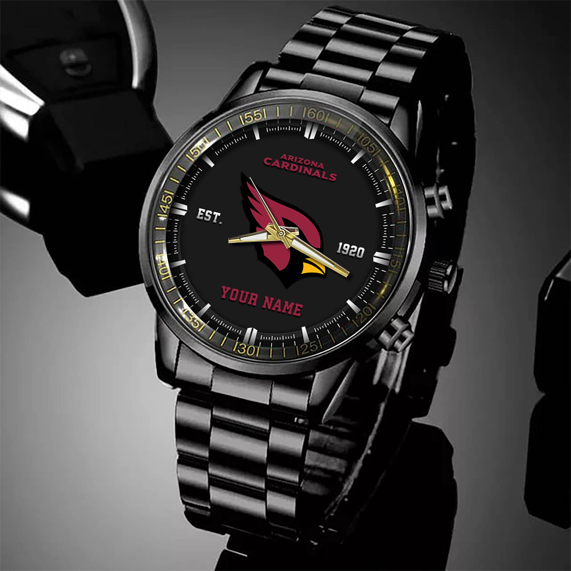 arizona cardinals black fashion watch custom your name sport black fashion watch football fan gifts black fashion watch custom your name sport black fashion watch football fan gifts ehivm 57648 brljs