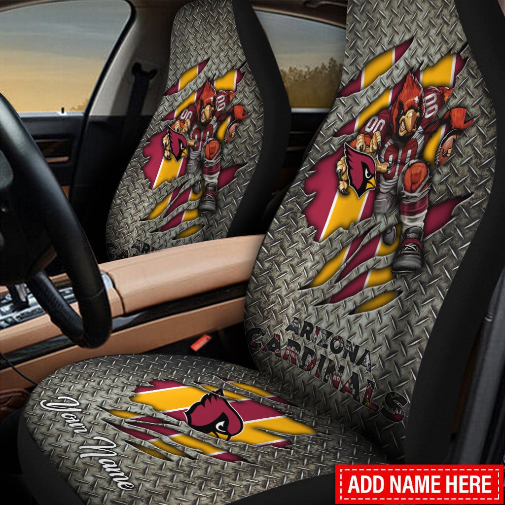 arizona cardinals personalized car seat covers bg294 xithz
