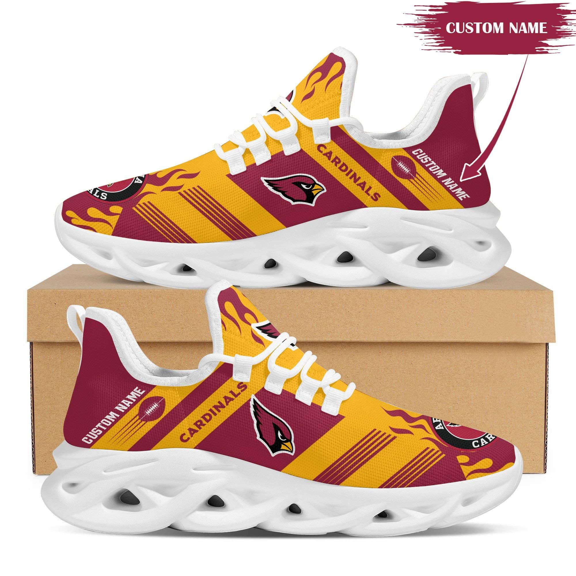 arizona cardinals personalized yezy running sneakers bb584 s06my