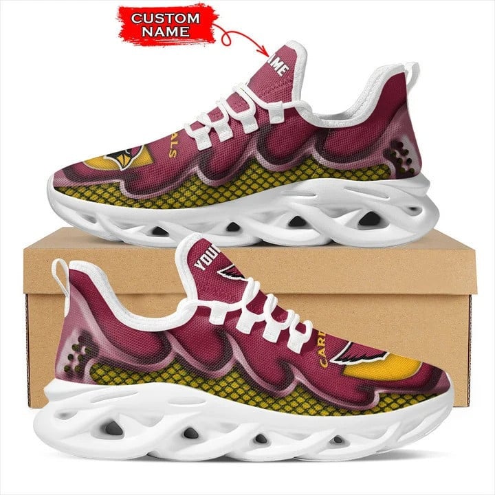 arizona cardinals personalized yezy running sneakers bg414 rlcml